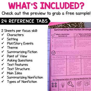 Reading Comprehension Reference Sheets Stellar Teaching Co Firsthand And Secondhand Accounts 4th Grade - Firsthand And Secondhand Accounts 4th Grade