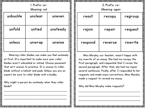 Reading Comprehension With Prefixes And Suffixes   All In One Reading Passages Prefixes And Suffixes - Reading Comprehension With Prefixes And Suffixes