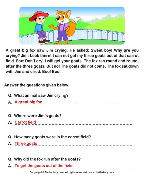 Reading Comprehension With Questions And Answers Pdf Ks1 Reading Comprehension Activities Ks1 - Reading Comprehension Activities Ks1