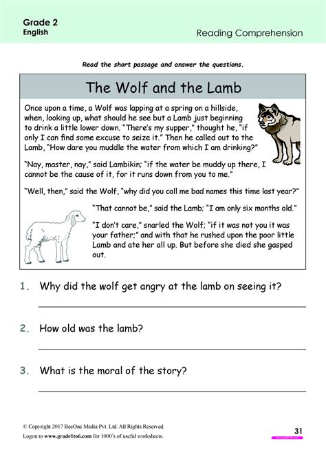 Reading Comprehension Worksheet For 2nd Grade Your Home 2nd Grade Reading Comprehension Worksheet - 2nd Grade Reading Comprehension Worksheet
