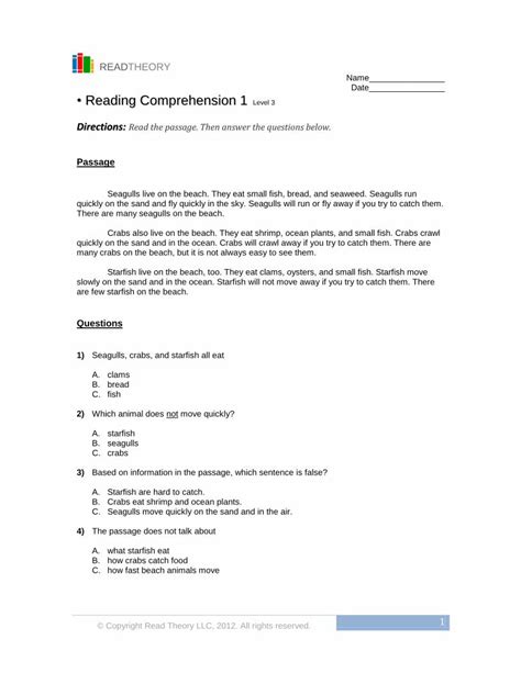 Reading Comprehension Worksheets Englishforeveryone Org Critical Thinking Worksheet Answers - Critical Thinking Worksheet Answers