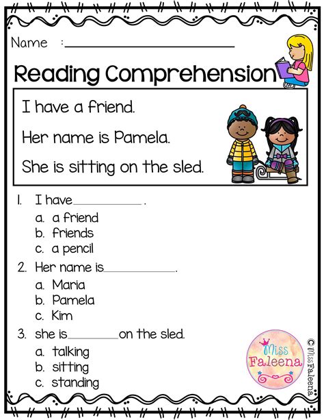 Reading Comprehension Worksheets For Kindergarten Reading Kindergarten Worksheet For Ing - Kindergarten Worksheet For Ing