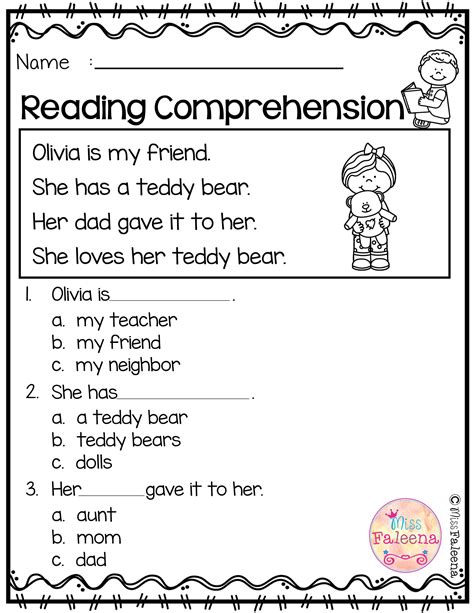 Reading Comprehension Worksheets Kindergarten   Free Printable Kindergarten Reading Comprehension Worksheets - Reading Comprehension Worksheets Kindergarten