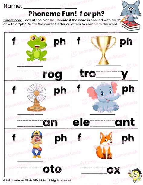 Reading Comprehension Worksheets Phoneme Fun F Or Ph Ph Sound Worksheet - Ph Sound Worksheet