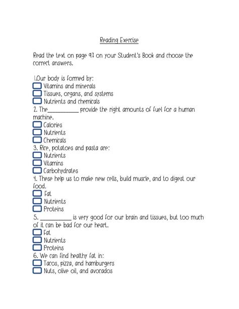 Reading Exercise The Incredible Human Machine Worksheet The Incredible Human Machine Worksheet Answers - The Incredible Human Machine Worksheet Answers