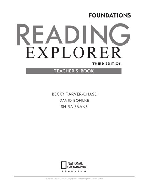reading explorer foundations 3rd edition