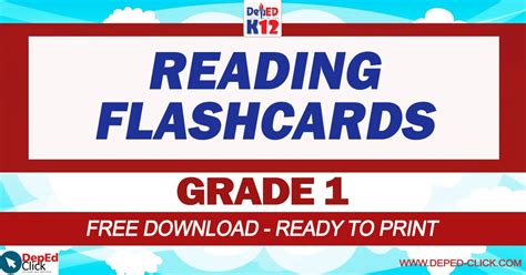 Reading Flashcards For Grade 1 Free Download Deped Reading Flashcards For 1st Grade - Reading Flashcards For 1st Grade