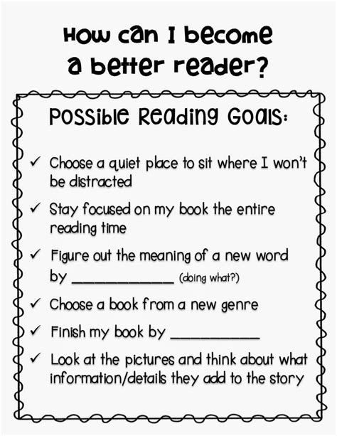 Reading Goals For Second Grade Teaching Resources Tpt Reading Goals For Second Grade - Reading Goals For Second Grade