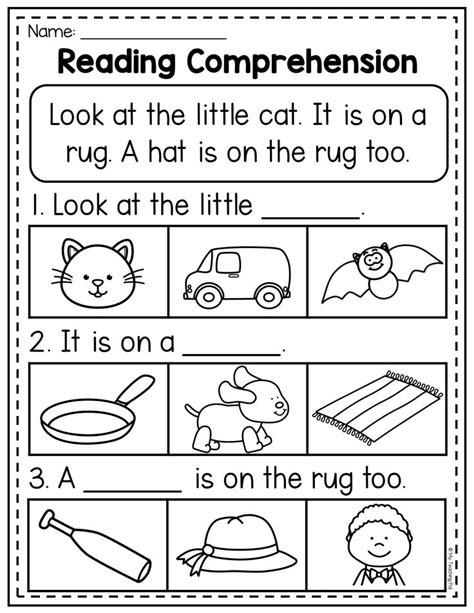 Reading Homework Sheets For Kindergarten Kindergarten Reading Sheets - Kindergarten Reading Sheets