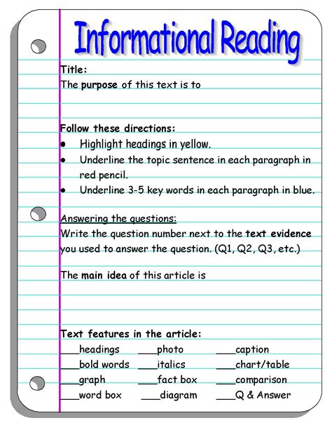 Reading Informational Texts Determining An Authoru0027s Point Of Informational Texts For 5th Grade - Informational Texts For 5th Grade