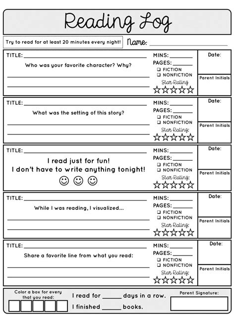 Reading Log For 4th Grade   Before You Assign A Reading Log Pernille Ripp - Reading Log For 4th Grade