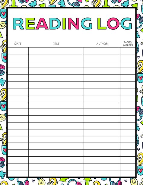 Reading Log Gift For Book Lovers And Bookworms Re