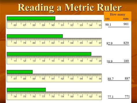 Reading Metric Ruler