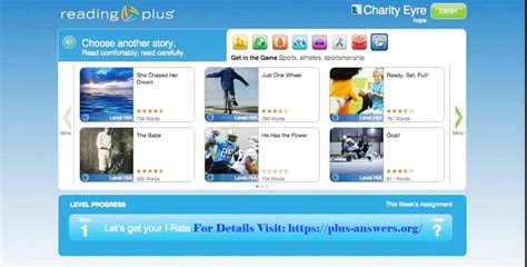 Reading Plus Answers Level H