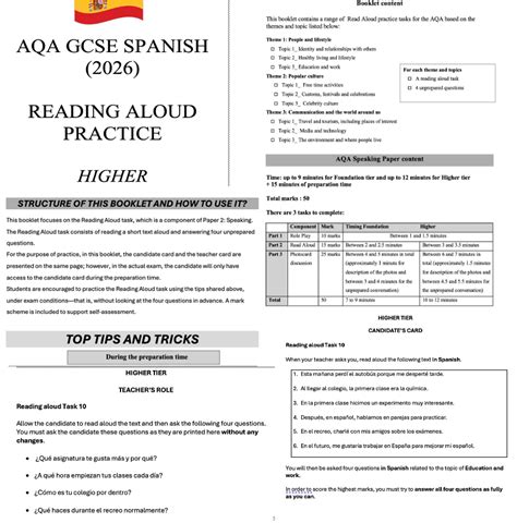 Reading Practice For Aqa Paper 1 Exams May June 2017