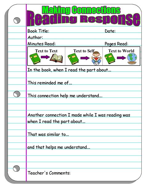 Reading Response Worksheet   Reading Response Worksheets Have Fun Teaching - Reading Response Worksheet