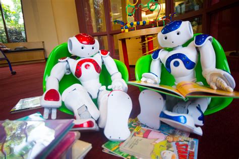 reading robots Wellesley Free Library