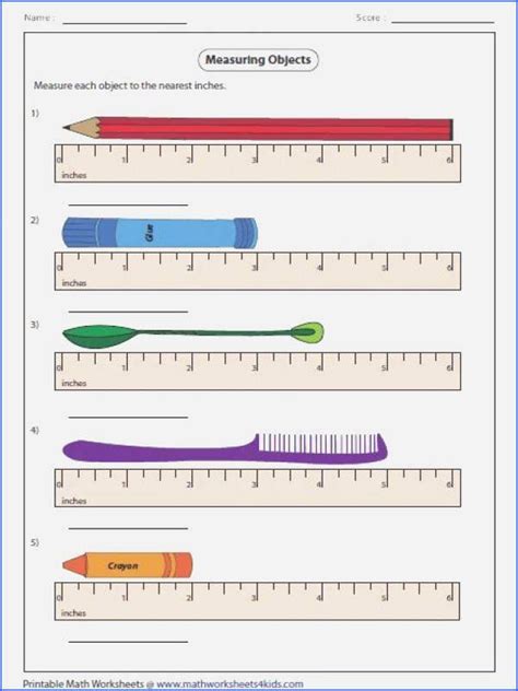 Reading Rulers Worksheets Measuring Using A Ruler Worksheet - Measuring Using A Ruler Worksheet