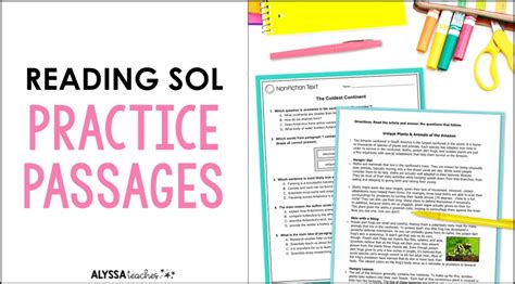 Reading Sol Practice Passages For 4th Grade Alyssa 4th Grade Reading Sol Practice - 4th Grade Reading Sol Practice