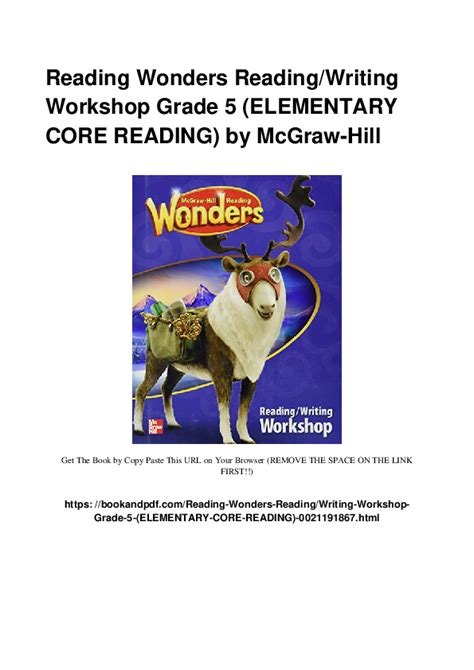  Reading Wonders Grade 5 - Reading Wonders Grade 5