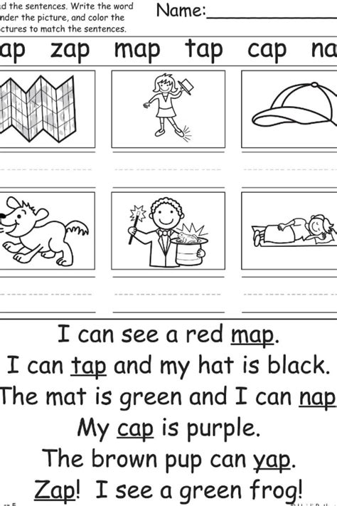 Reading Worksheets For Kindergarten 2020vw Com Kindergarten Think Sheet - Kindergarten Think Sheet
