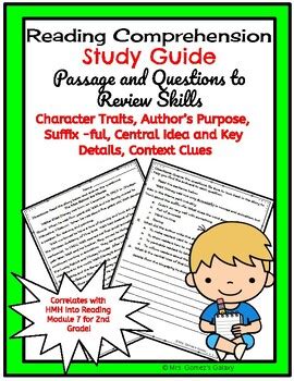Full Download Reading Comprehension Study Guides 