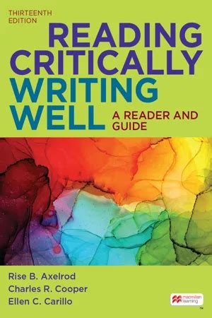 Download Reading Critically Writing Well 9Th Edition Pdf Pdf Book 