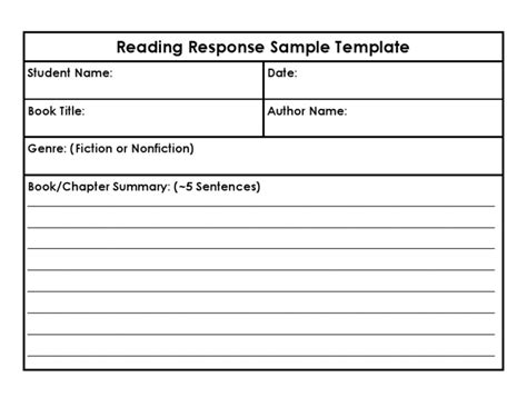 Read Reading Response Paper Sample 
