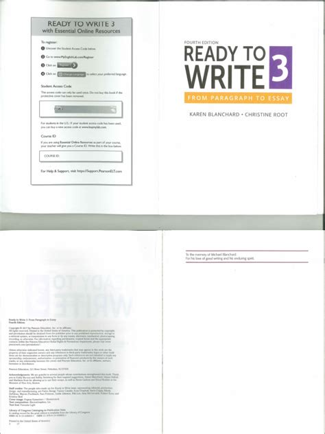 Ready To Write 3 From Paragraph To Essay 3rd Edition