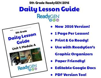 Readygen Program Grade 5 Unit 2