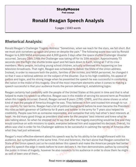 Download Reagan Analysis Paper 