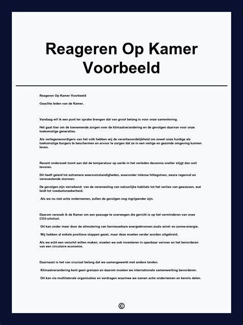 reageren op