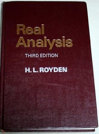 Real Analysis 3rd Edition 3rd Third Edition Authors Royden Halsey 1988 Published By Prentice Hall Paperback
