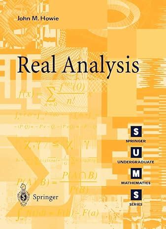 Real Analysis John Howie