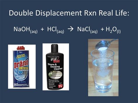 Real Life Examples Of Double Replacement Reactions