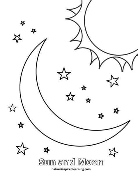 Realistic Moon Coloring Pages Nature Inspired Learning Phases Of The Moon Coloring Page - Phases Of The Moon Coloring Page