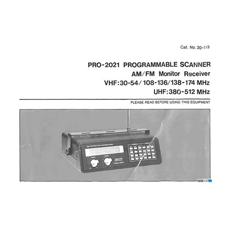 realistic scanner manual