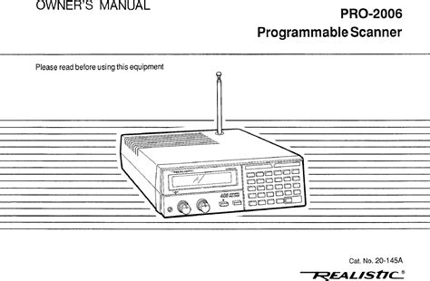 realistic scanner manual 20 9507