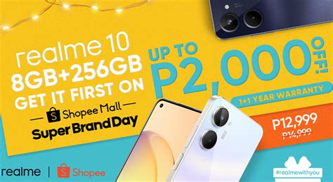 realme 10 8GB+256GB debuts on Shopee Super Brand Day