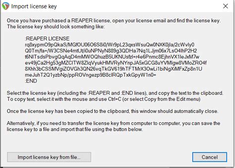 Reaper Licence Key