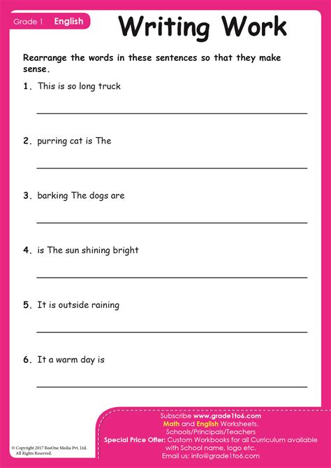 rearrange the words to make a sentence