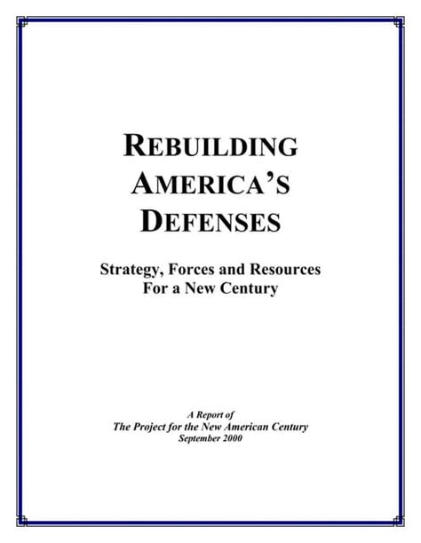 rebuilding americas defenses deutsch pdf