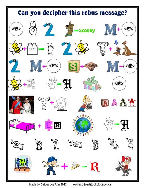 Rebus Stories Examples