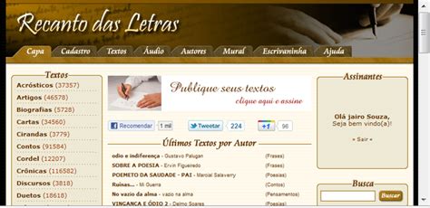 Recantos Das Letras