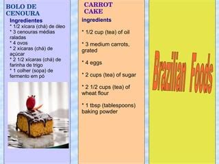 Receitas Em Inglês