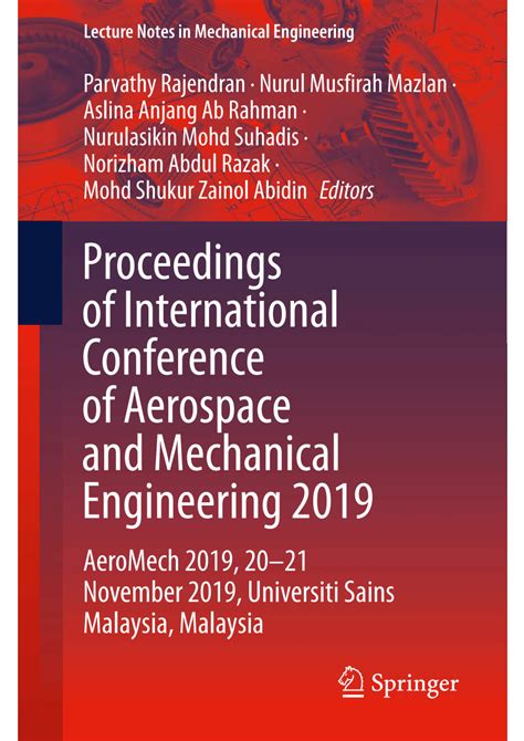 Download Recent Advances In Aerospace Sciences And Engineering Proceedings Of The International Symposium 