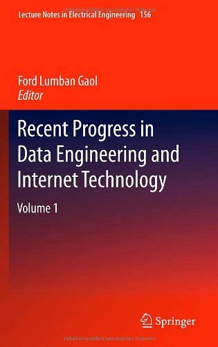 Download Recent Progress In Data Engineering And Internet Technology Vol 1 