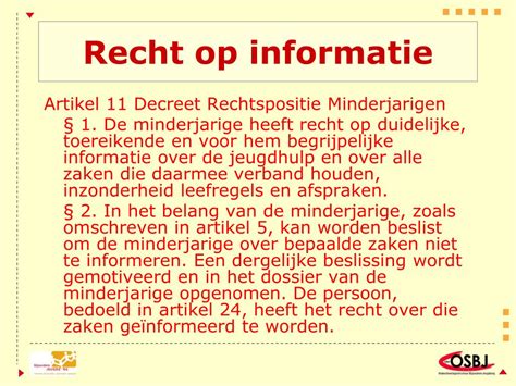recht op informatie