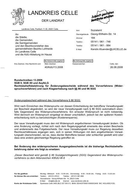 rechtsbehelfsbelehrung klage