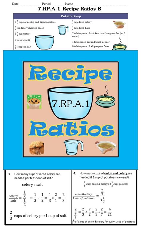 Recipe Ratios Culinary Math Math Recipe - Math Recipe